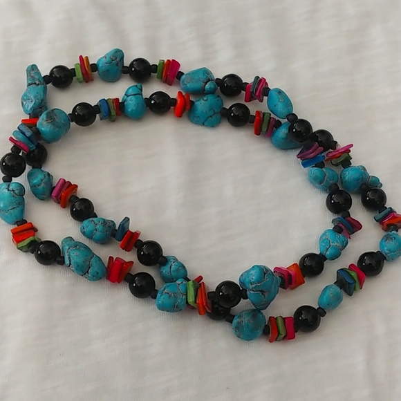 Handcrafted Natural Genuine Turquoise Necklace - Picture 8 of 8